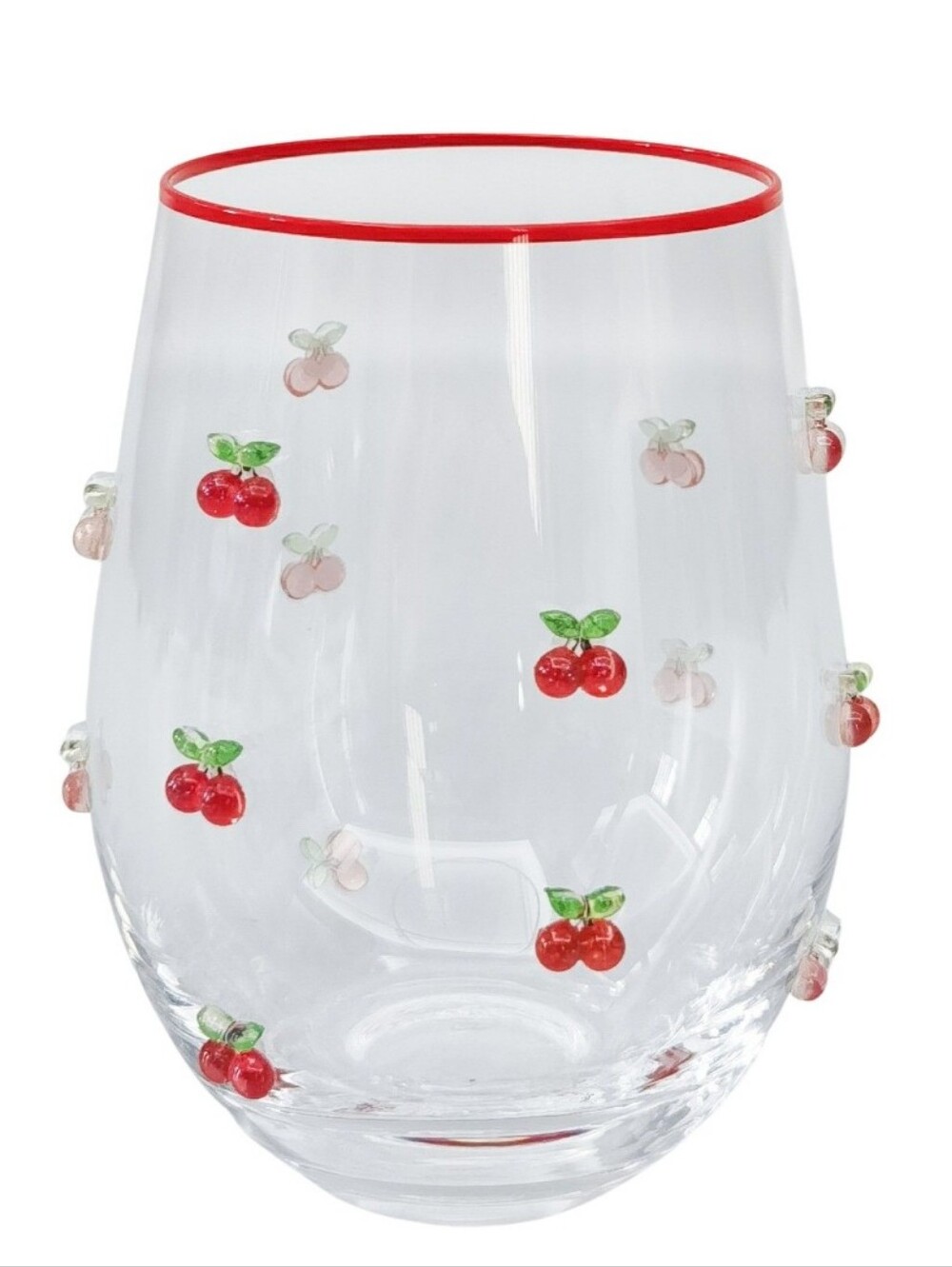 Kaya Cherry Stemless Wine Glass